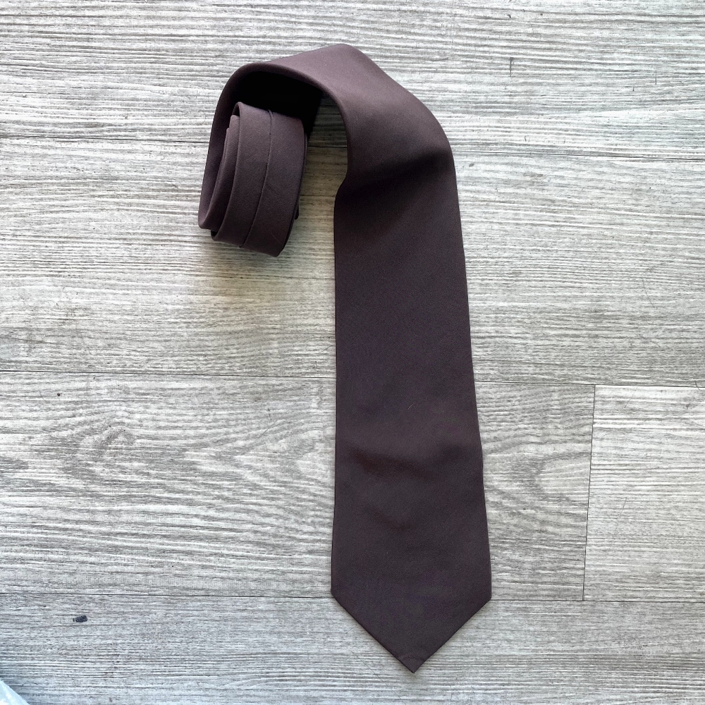Celine Pure Soie Silk Brown Tie